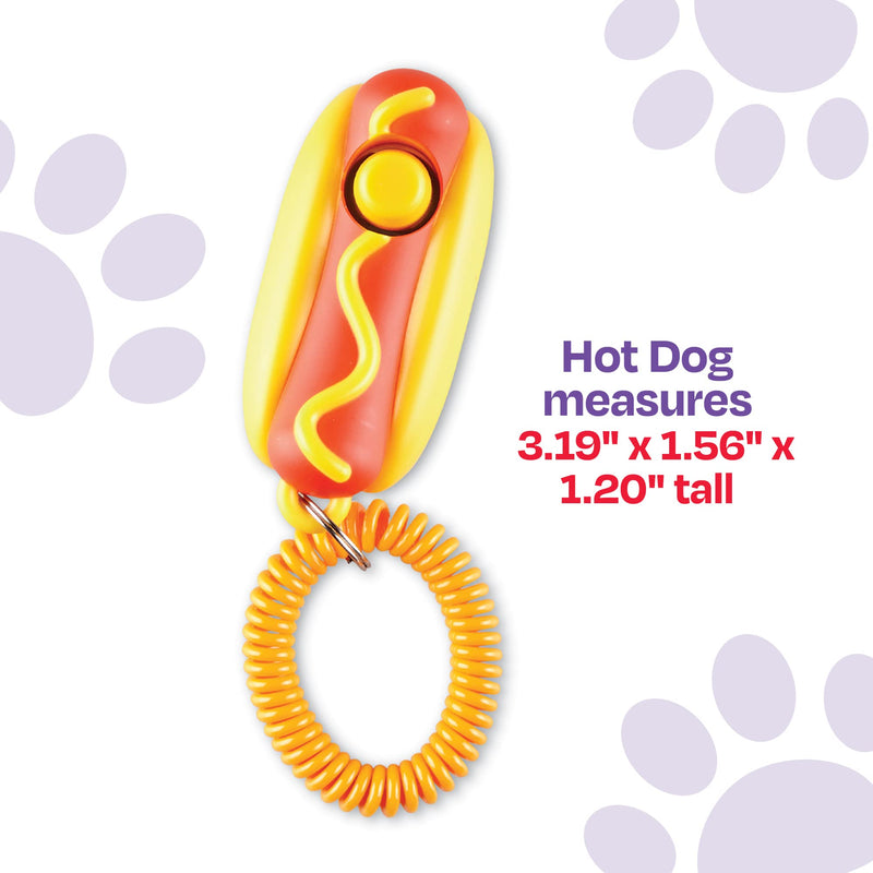 Brightkins Smarty Pooch Hot Dog Training Clicker - Dog Training Clicker, Perfect for Dog Training and Obedience Games - BeesActive Australia