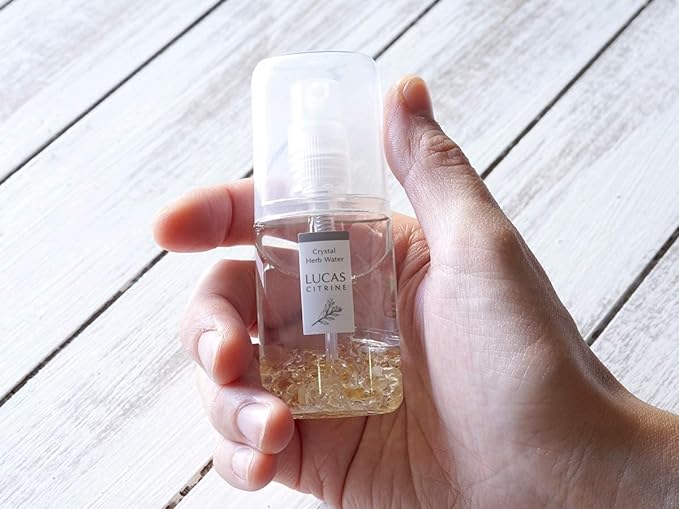 LUCAS White Sage Purifying Spray, Lucas/Smudging, Cleanser, Yoga and Meditation, SBNR White Sage, (Citrine: Spirit & Energy / Citrus & White Sage Scent, 0.7 fl oz (20 ml), For on the Go) -  Australia