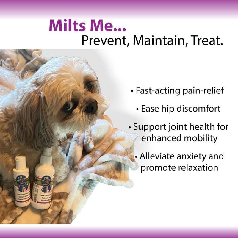 Dr. Milt's Dog Hip and Joint Pain Relief Spray and Gel, Topical Magnesium Sulfate & Arnica Ointment. Reduces Inflammation, Lessens Tenderness and Alleviates Nervousness. 1-2oz Gel 1 - 2oz Gel - BeesActive Australia