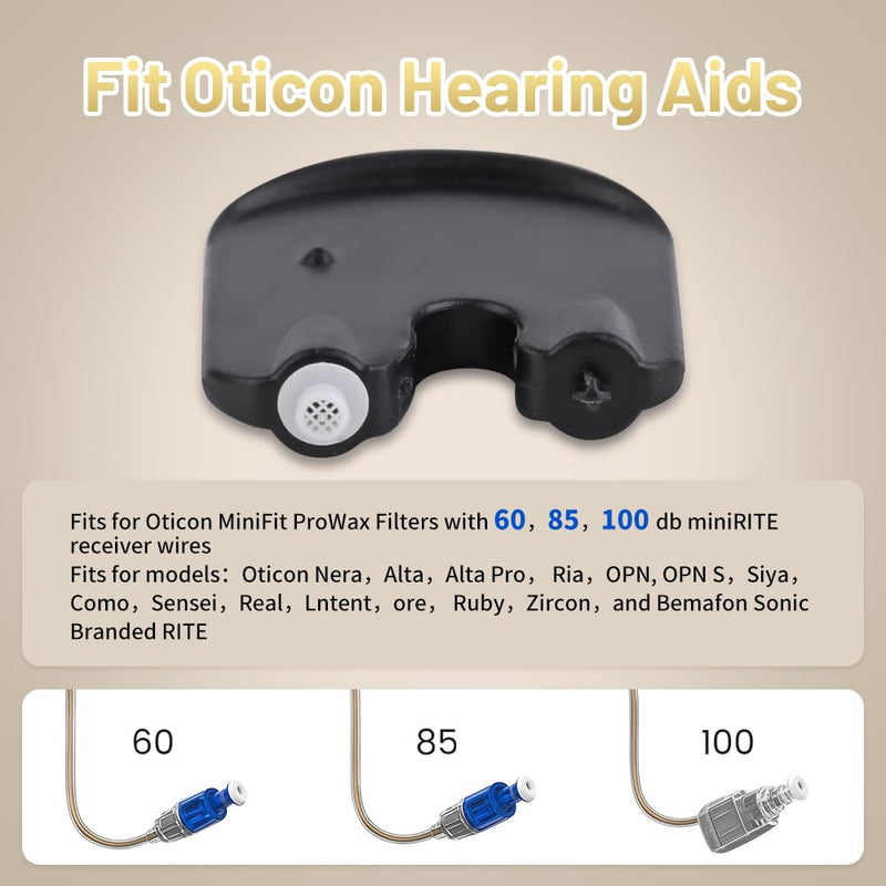 Genuine Hearing Aid Wax Guards for Oticon Prowax Minifit, Oticon Prowax Filters Oticon, Oticon Hearing Aid Supplies, Oticon Accessories, Replacement Wax Filters(5 Packs/30 Pcs) 5 PACK - BeesActive Australia