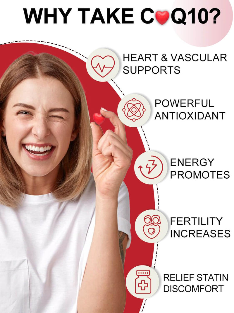 DRFOSTER Ubiquinol CoQ10 400mg Softgels, with PQQ & Vitamin E, 120 Servings | Active Ubiquinol, Coq10 400mg, Black Pepper for Max Absorption, Allergen-Free, Powerful Antioxidant, Brain & Energy Support 120 Count (Pack of 1)