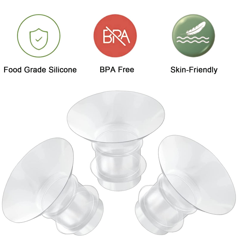 Flange Inserts 13/15/17/19/21mm 5pcs,Suitable for Medela,Spectra 24mm Shields/Flanges,Compatible with Momcozy S12 Pro/S9 Pro/S9/S12 Wearable Breast Pump,Reduce 24mm Tunnel Down to Correct Size 5size-flange insert - BeesActive Australia