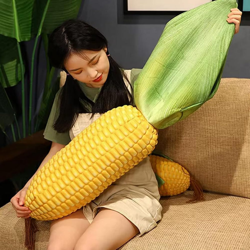 GracesDawn Simulation Corn cob Plush Pillow, 3D Simulation Green Corn, Green Plant Corn Plush Toy, Ideal Gift for Children 17.8 "H - BeesActive Australia