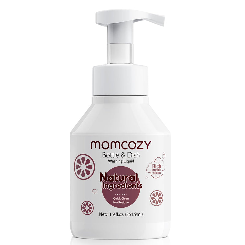 Momcozy Bottle Brush Cleaning Fluid, Powerful Cleaning with Natural Foam, Suitable for Momcozy Press Foaming Clean Bottle Brush Set, 11.9 Ounces