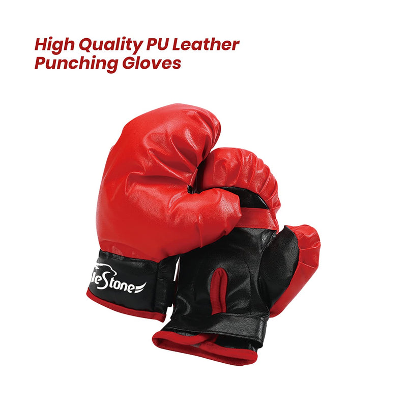 47" Kids Punching Bag with Boxing Gloves – Inflatable Boxing Bag for Boys & Girls, Standing Training Toy for Fitness & Stress Relief - BeesActive Australia