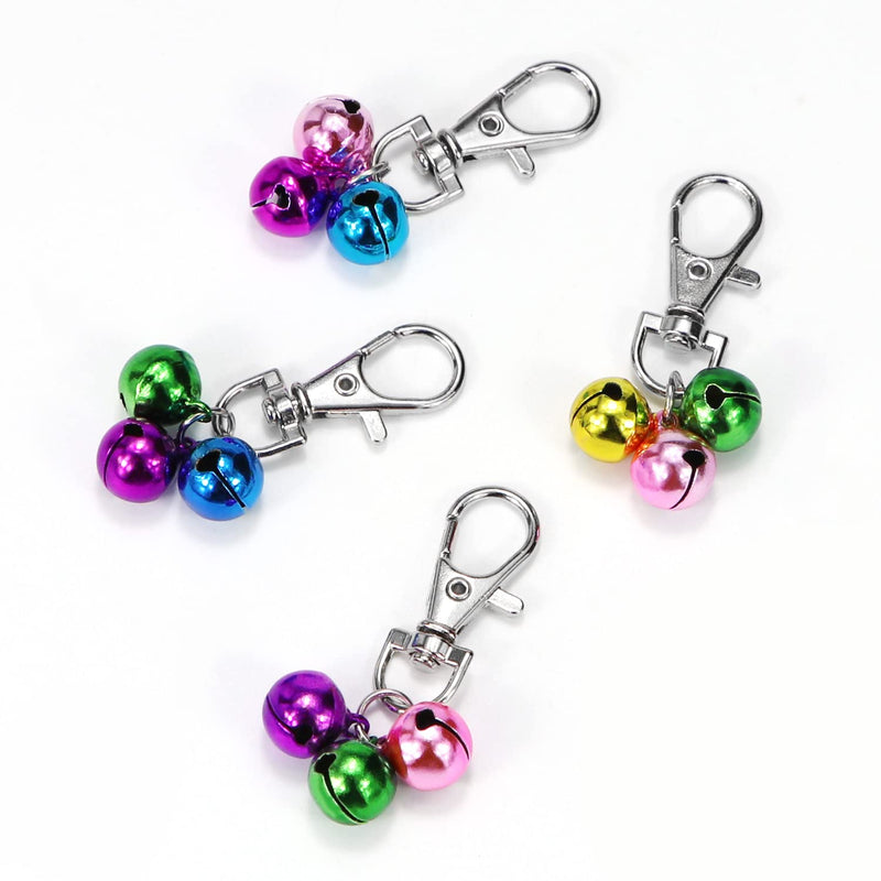 Cat Collar Bells Loud Dog Bell Training Charm Pendants for Pet Puppy Kitty Necklace Collar 5 PCS Colorful - BeesActive Australia