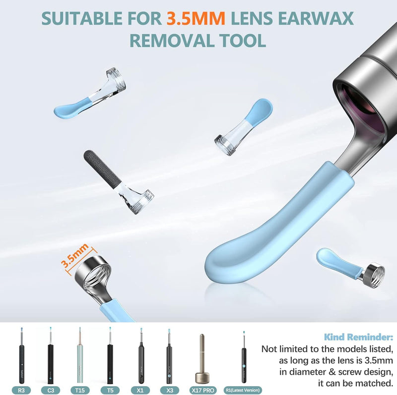 Premium Silicone Ear Cleaning Tips – 8-Piece Replacement Set for Bebird Ear Endoscopes | Spiral, Scoop & Brush Attachments with Travel Case - BeesActive Australia