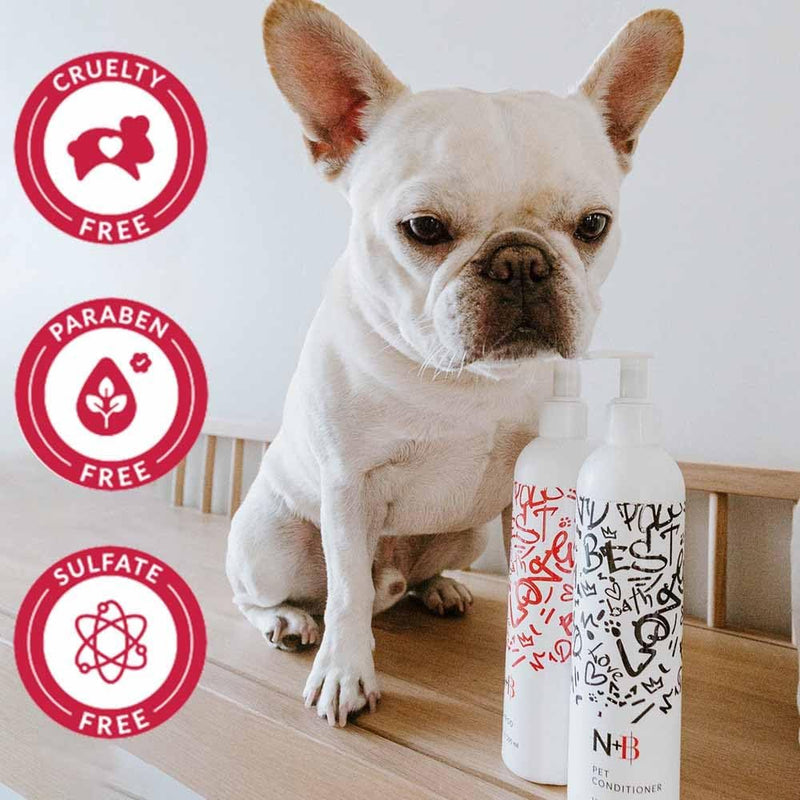N+B Dog Shampoo | Shampoo for Dogs w/Coconut Oil, Organic Aloe Vera & Argan Oil | Grooms & Enhances Coat & Fur’s Natural Shine | Anti-Itch, Hypoallergenic, Eliminates Odor | 10oz - PawsPlanet Australia