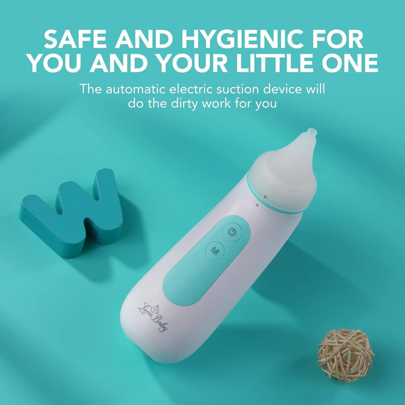 Electric Baby Nasal Aspirator - Nose Sucker Machine for Newborn Infants Toddlers Kids Adults - Automatic Booger Snot Vacuum Cleaner with Adjustable Suction Levels for Mucus Removal - BeesActive Australia