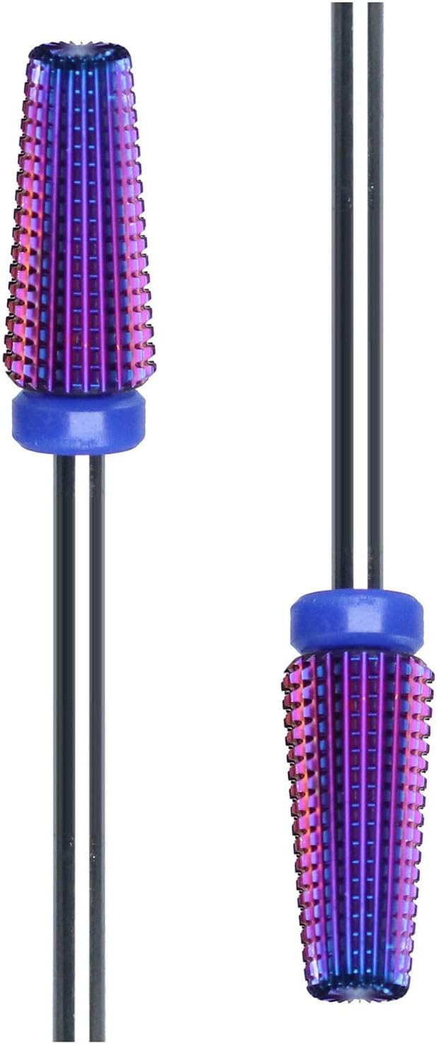Nail Drill Bit Purple Nail Drill Bit Nail Off Gel Nail Off Nail Bit Carbide 5 in 1 Electric Nail Machine M - BeesActive Australia