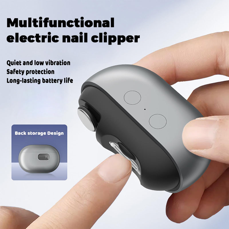 Easyclip Smart Nail Clipper, Electric Nail Clipper for Seniors, 3 in 1 Automatic Electric Toenail Clippers for Thick Nails, Nail Care Tool with Led Light - BeesActive Australia