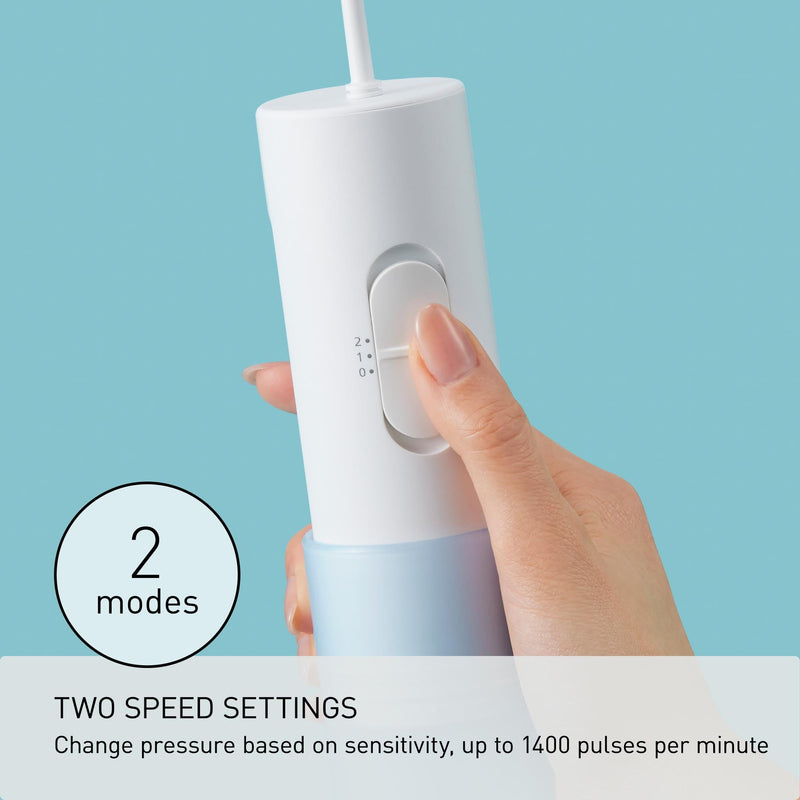 Panasonic Water Flosser for Travel, Cordless Portable Oral Irrigator with Two Water Pressure Settings, Collapsible Water Tank - EW-DJ11-A