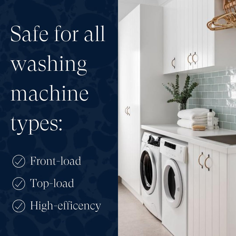 EnviroKlenz Front Load Washer Machine Cleaner and Deodorizer | HE, Top, and Front Load Washer Cleaner | Works Against Chemical, Fragrances, and Sweat Odors | Non-Toxic & Fragrance Free | 3 Loads - BeesActive Australia