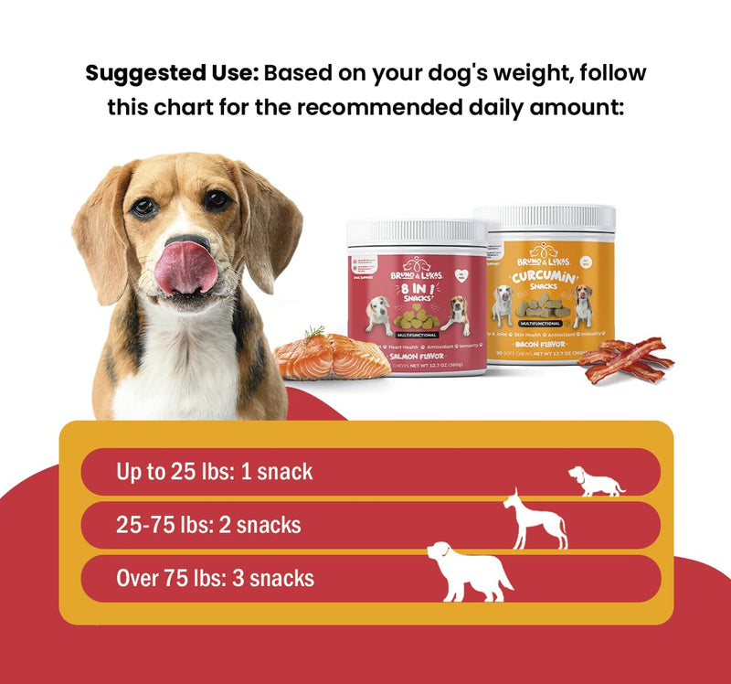 Turmeric & Multivitamin Chews for Dogs – 10-in-1 Supplement with Glucosamine, Curcumin, Omega Fish Oil & Antioxidants – Joint Pain Relief, Immune, Digestive, Skin & Coat Support (90 Chews)