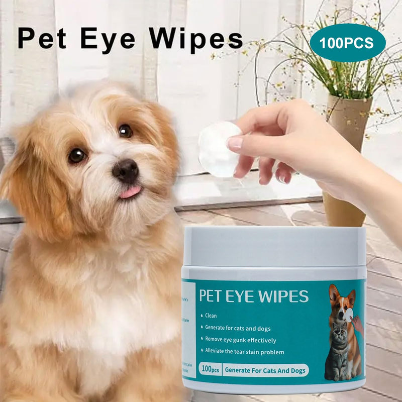 Eye care pads for dogs, 100 pieces dog care wipes, wet wipes for dogs and cats, tear stain remover for dogs, eye cleaning pads for dogs and cats, wipes for dogs and cats, eye care eye care pads - BeesActive Australia