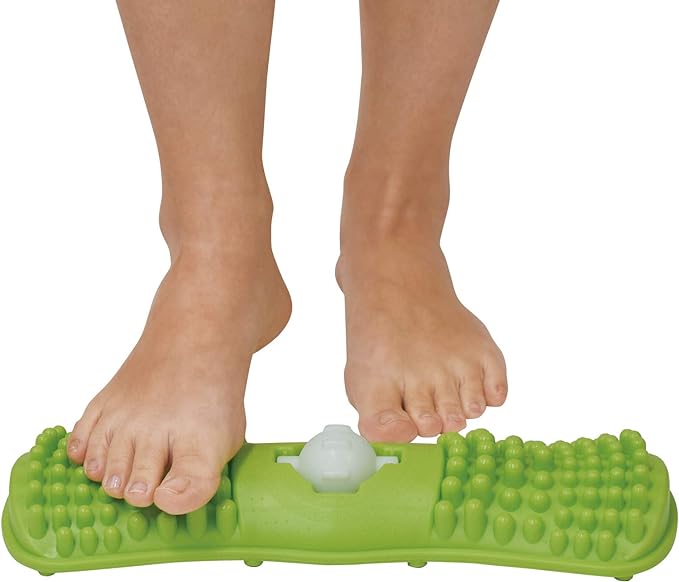Fine Green Bamboo Step Kororin Pressure Point Massage Green Foot Massager Relieve Stiffness Washable Comes with Massage Ball FIN-886 -  Australia
