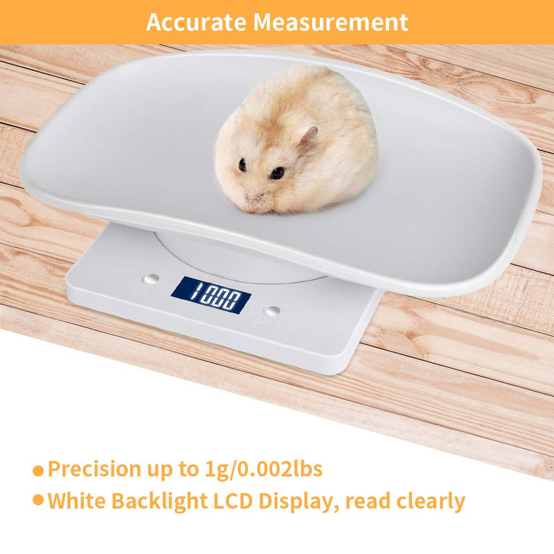 Aceshop Digital Pet Scale Animal Scale with LCD Display, 4 Weighting Modes (oz/ml/lb/g) for Pets and Kitchen for Measuring Small Cats, Dogs, Food, Capacity up to 10kg - BeesActive Australia