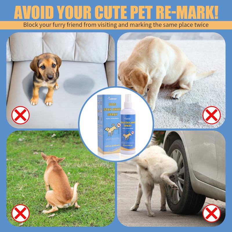 Pet Stop Mark Not Here Dog Spray - Dog Stop Pee Training Spray - Pee Safe Dog Spray - Dog Anti-Pee Spray Indoor and Outdoor Use - Easy to Use Spray - 8oz - BeesActive Australia