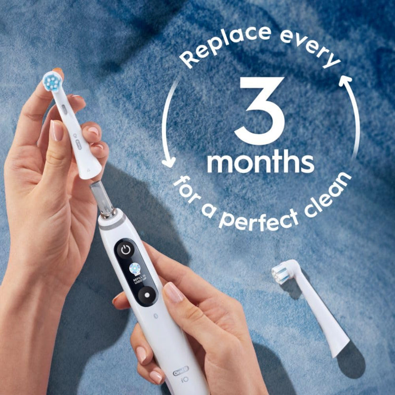 Oral-B iO Series Gentle Care Electric Toothbrush Replacement Brush Heads for an Oral-B Electric Toothbrush, 4 Count, White 1 Count (Pack of 4) - BeesActive Australia