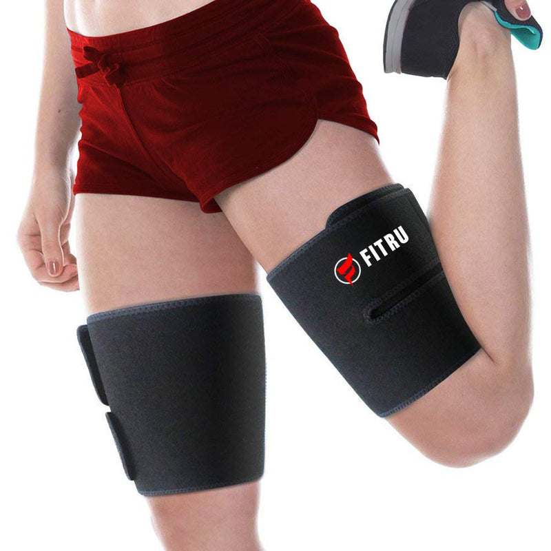 Fitru Premium Thigh Trimmers for Men & Women - Body Wrap Sauna Waist Trainer for Your Legs Pink XL: 35" X 9"