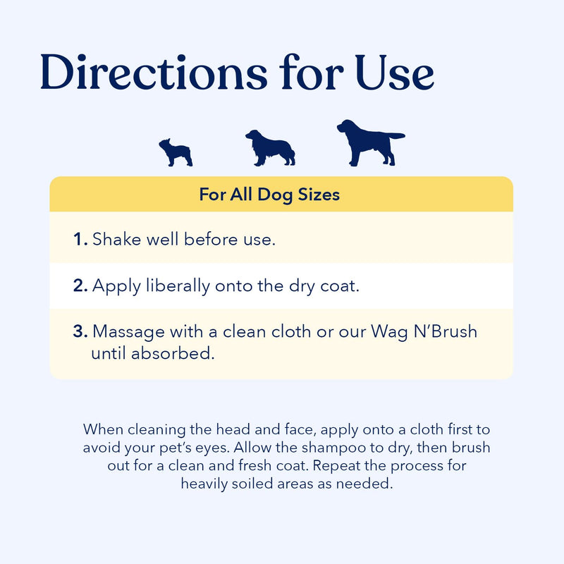 Honest Paws Dog Dry Shampoo - Waterless No Rinse Foaming Formula Reducing Itch Cleanse Hydrate Nourish Dry Skin and Smelly Coat Help Decrease Odor Shedding and Allergies - Oatmeal & Lavender - 8 oz Oatmeal & Lavender - 8oz - BeesActive Australia
