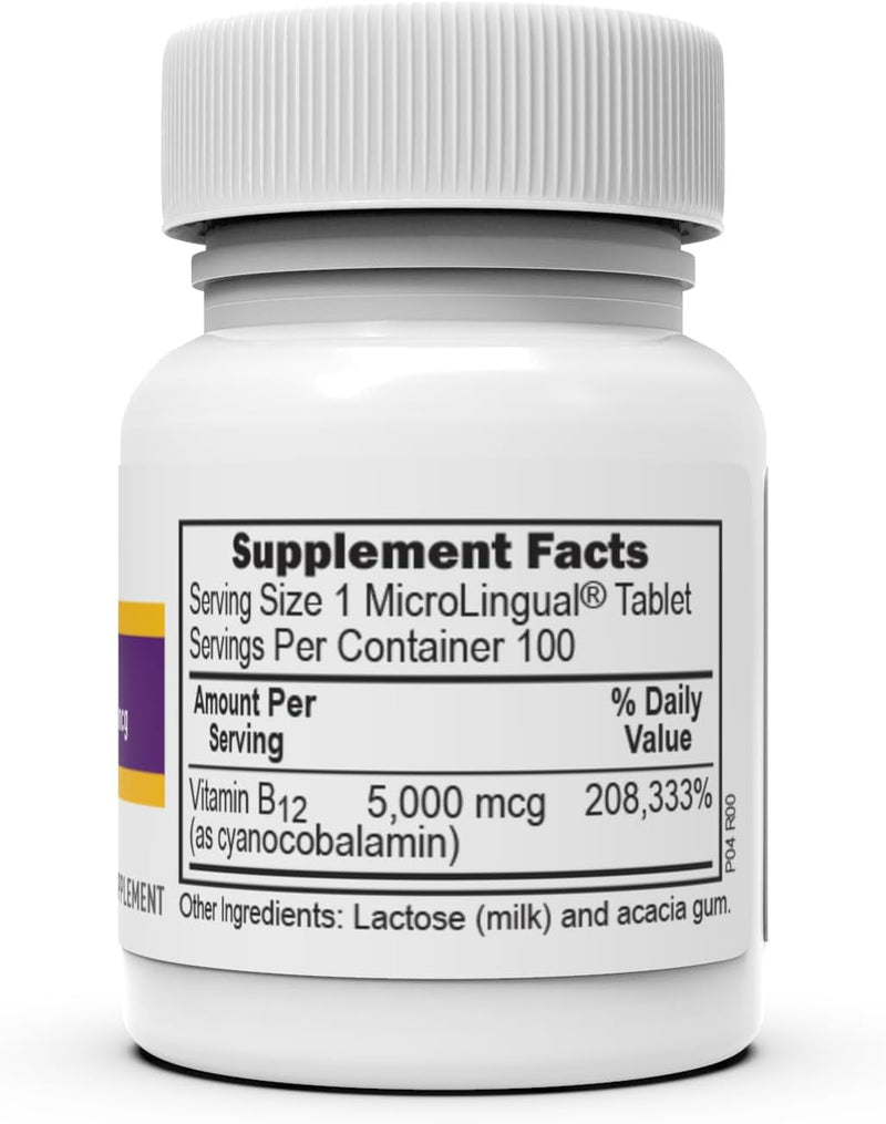Superior Source No Shot Methylcobalamin B12 with Folic Acid Multivitamin, 60 Count (Pack of 2) 60 Count (Pack of 2)