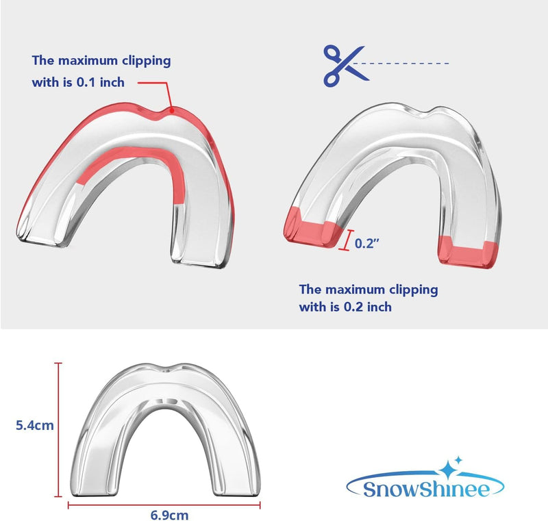 Mouth Guard: Upgraded Mouth Guard for Grinding Teeth at Night - Teeth Grinding Mouthguards for Sleeping - Mouthguards for Grinding of Teeth - Anti Grinding Guard - Night Guards for Teeth Grinding -4pc ONE SIZE 4
