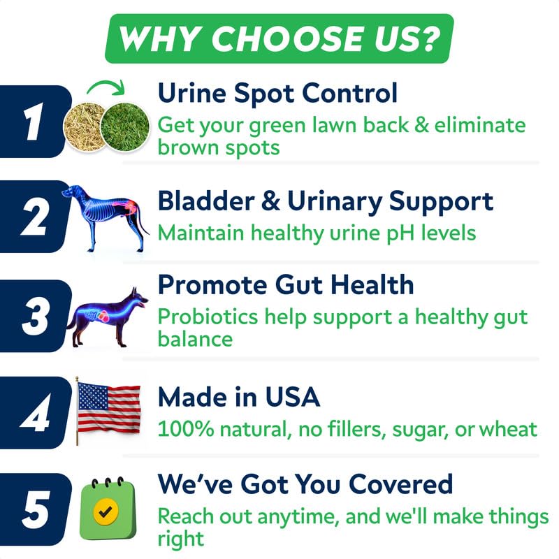 STRELLALAB Dog Pee Grass Chews - Urine Neutralizer for Green Grass Burn Spots - Grass Treatment for Pet Urine - Green Lawn Chews for Dogs with Probiotics - Made in USA (120Ct) 120Ct (BBQ)
