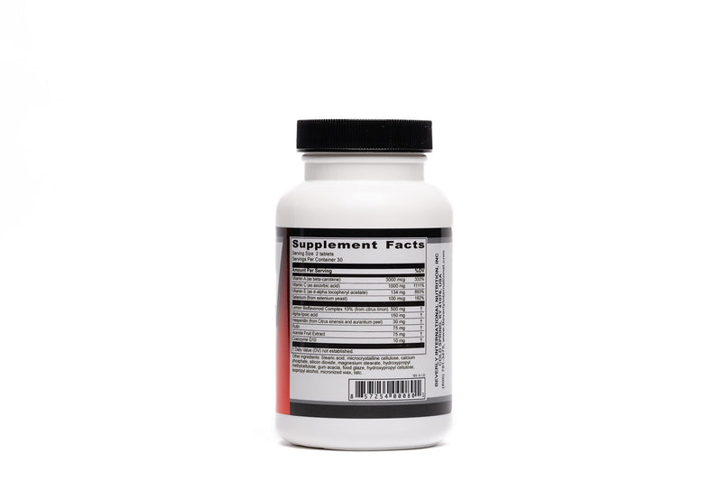 Beverly International Advanced Antioxidant, 60 Tablets | High Potency Anti-Aging Formula, Wellness & Recovery, Powered by Vitamins A, C, E & Selenium, Combat Cell Oxidation