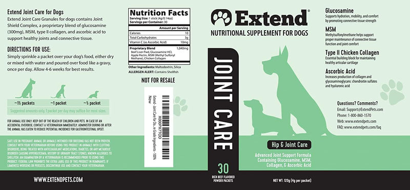 Extend Joint Care for Dogs - BeesActive Australia