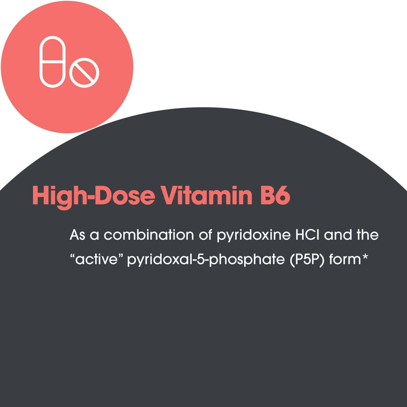 ARG Pyridoxine P5P Active Vitamin B6 Formula, 60 Capsules | Pyridoxal-5-Phosphate Active Vitamin B6 for Amino Acid and Lipid Metabolism Support, Hypoallergenic Formula