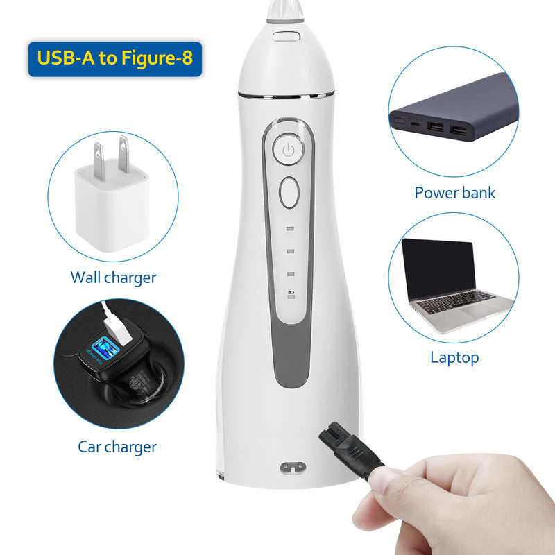 Water Flosser Charger for COSLUS, Aquasonic, Oralfree, Nicwell, Nicefeel, MOSPRO, Zerhunt, Tovendor, Hangsun, Initio, McNaval and Cremax Oral Irrigator 1 Pack Black