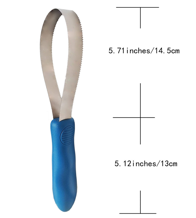 Stainless Steel Horse Curry Comb Horse Brushes for Grooming Curry Comb for Dogs Dual-Sided Shedding Blade Tool for Dogs 2 Pack Blue One Roll Blue-2 pieces - BeesActive Australia