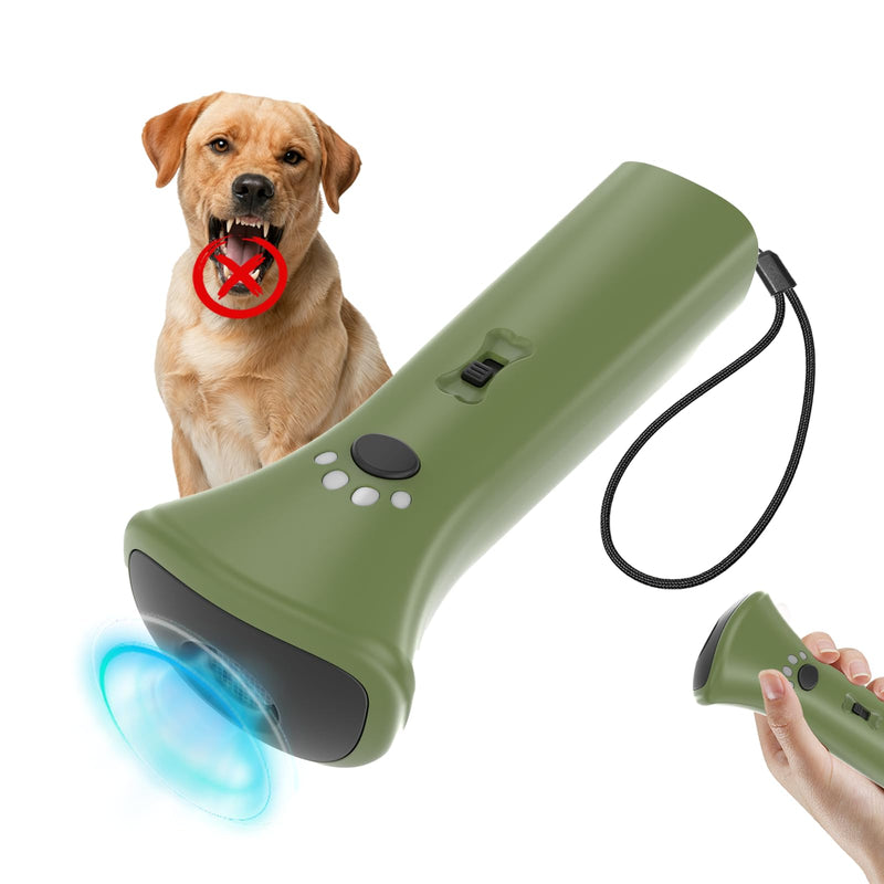 Dog Bark Deterrent Devices,Ultrasonic Anti Barking Device for Dogs, Portable Dog Training Device,Stopping Own or Neighbor's Dog Barking,Safe & Effective for Indoor & Outdoor Use(Green)