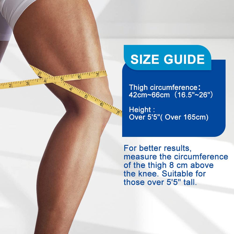 Bukihome Shower Watertight Foot Protector, Adult Leg Cast Covers, Extra Large Capacity Adult Thigh Tension & Super Waterproof Leg Protector, For Thigh size 21.65-23.23 inches Clear 1 Count (Pack of 1) - BeesActive Australia