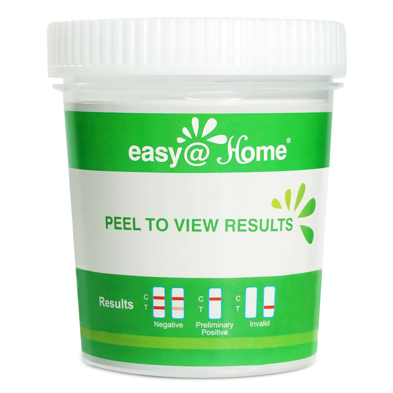 Easy@Home Drug Test Cup: Urine Drug Tests Kit, Testing All 12 Drugs AMP, BAR, BUP, BZO, COC, MDMA, MET, MOP 300, MTD, OXY, PCP, THC 50 in One Test Cup Kits，Built-in Test Strips, #ECDOA-6125B 5 Pack 5 Count (Pack of 1) - BeesActive Australia