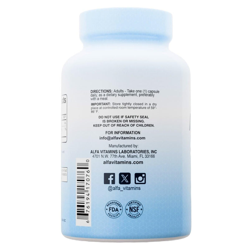 ALFA VITAMINS Magnesium Gluconate 550mg, Dietary Supplement, Supports Muscle & Nerve Function, Bone Health & Bedtime Support, Easy Absorption, Essential Vitamins for Wellness, 100 Tablets