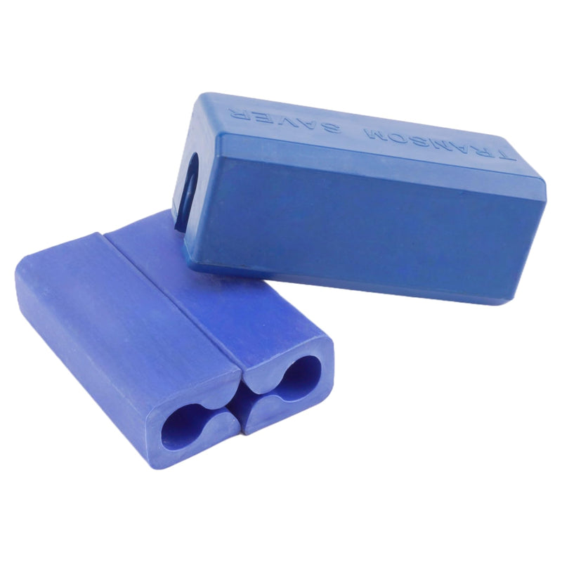Boat Marine Outboard Transom Saver with Motor Steering Stops for Yamaha Mercury Johnson Evinrude Engines Trailering or Transport Rubber Blue Blue combination Square Outboard Transom Support