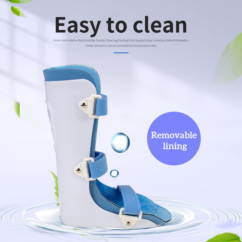Kids AFO Drop Foot Brace Baby Ankle Foot Orthosis Night Splint for Children Toddler Pediatric Strephenopodia Support Strephexopodia Splint Walking with Shoes or Sleeping (Medium-Left) Medium-Left White - BeesActive Australia