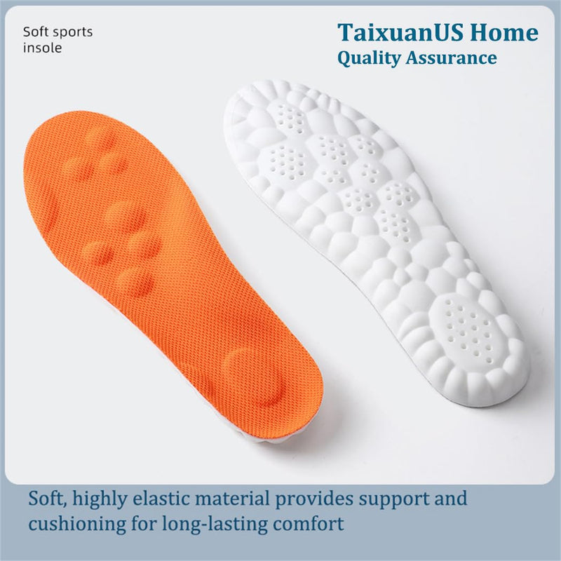 Roofo Cloud Like Soles for Men and Women Men's Comfortble Shoe Steppers Insoles Inserts Memory Foam Insoles with Arch Support (US-Men-6.5-10) US-Men-6.5-10