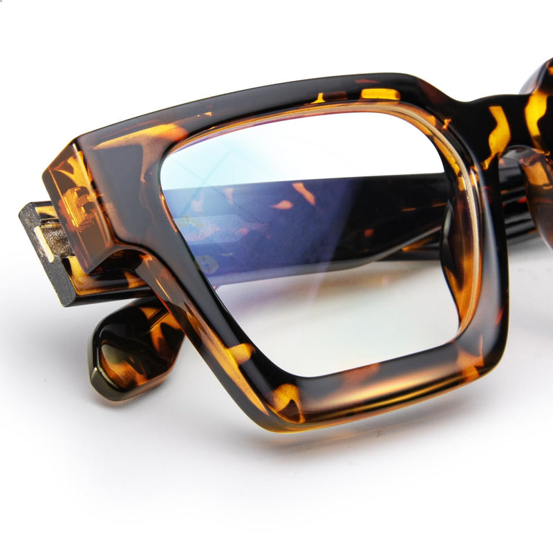 VISOONE Blue Light Blocking Glasses Rectangle Chic Preppy Look MultiColor Frame for Women Men RIVER River Upg Coco Tortoise - BeesActive Australia