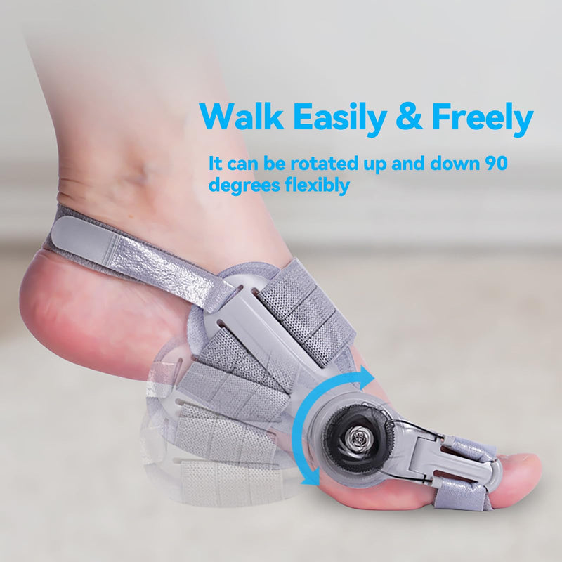 Bunion Corrector for Man and Women Big Toe, Adjustable Bunion Splint for Bunion Fix ，Orthopedic Toe Straightener with Anti-slip Heel Strap and Silicone Pad