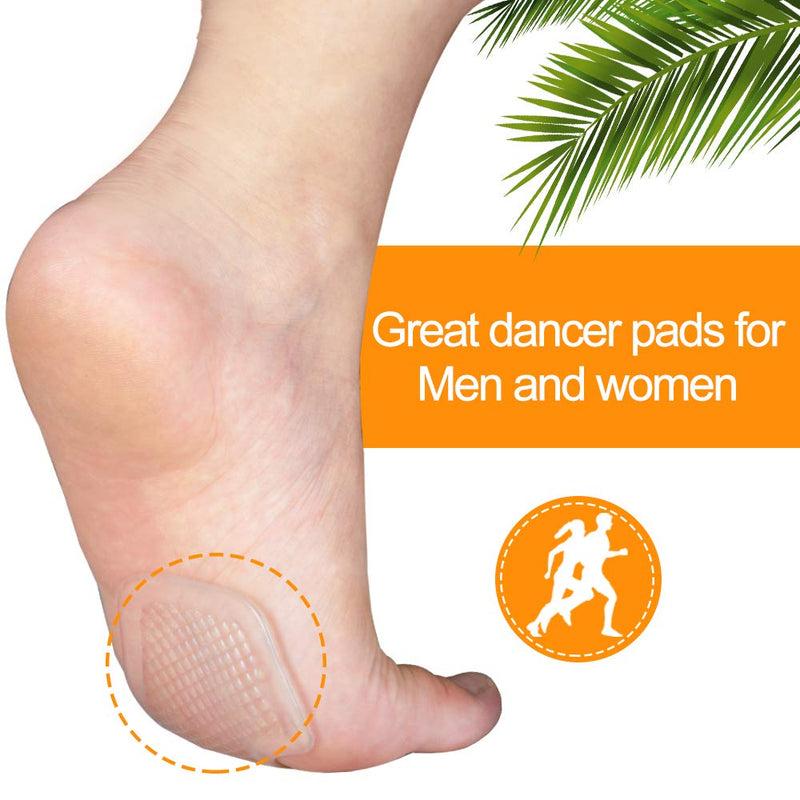 Metatarsal Pads 8 Count Gel Cushions, Ball of Foot Cushion Protect and Relieve Metatarsal, Sesamoid, Ball of Foot Pain - 4 Pairs