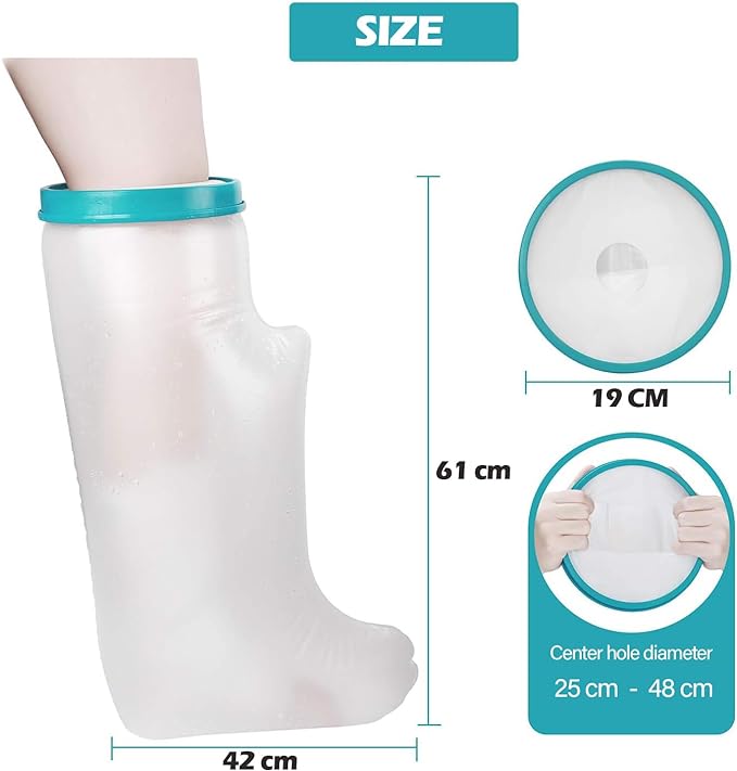 Polaland Waterproof Guipure Cover for Adult Shower or Bath Repeatable - 1 Piece for Calf/Feet - BeesActive Australia