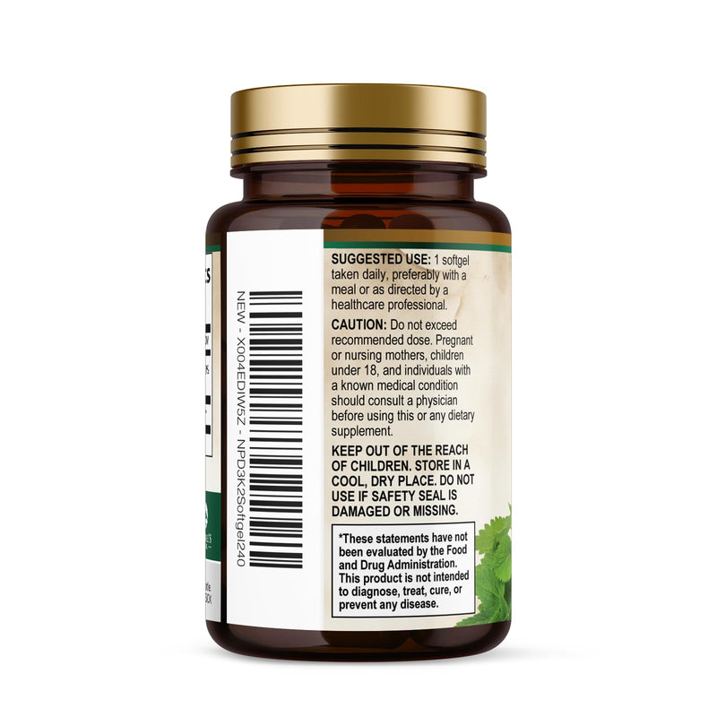 Vitamin D3 K2 - High Potency Vitamin D3 + K2 - 2-in-1 Complex Vitamin D & K2 (MK7) Supplement - Gluten Free - Bone & Immune Support - Vitamin D3 4000 IU Per Softgel - Bottled in the USA - 240 Softgels 240 Count (Pack of 1)