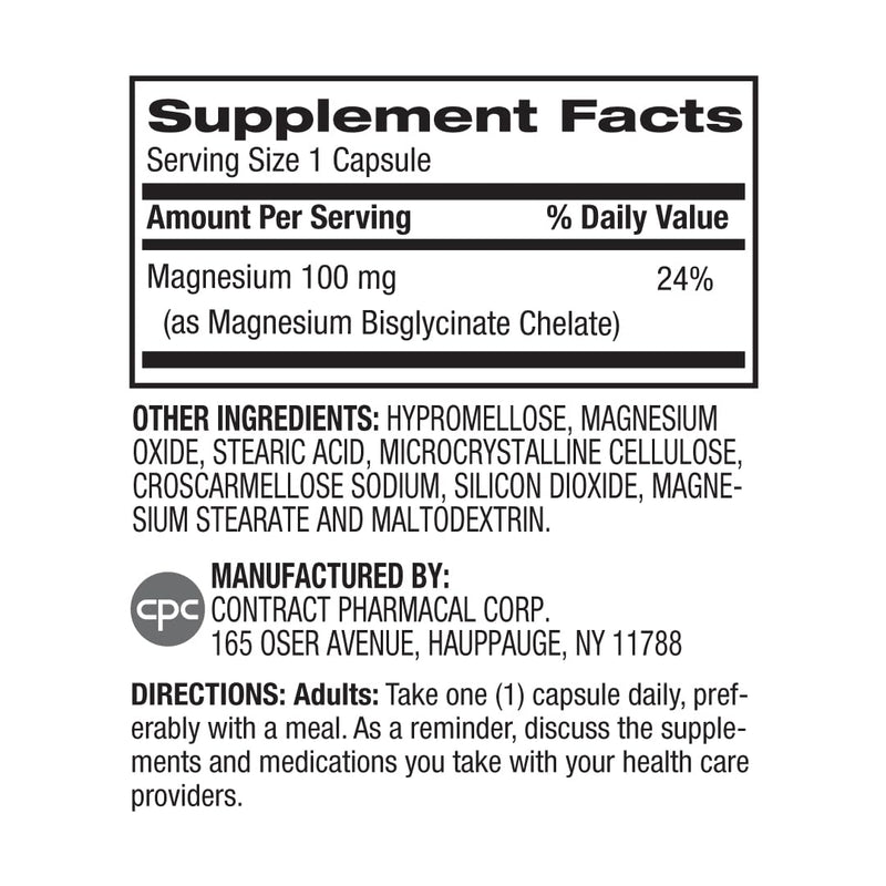 Earth's Splendor Magnesium Bisglycinate Supplement Vegan Non GMO 90 Serving | Muscle Recovery Sleep Support Relaxation Mineral Formula Daily Wellness Three Month Supply