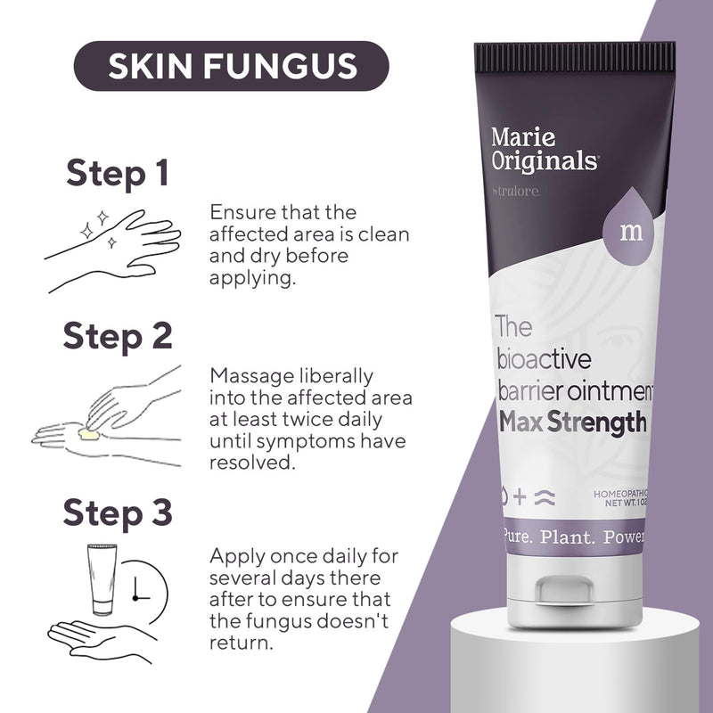 Marie Originals Bioactive Barrier Ointment | Plant-Powered Formula - Rapid Relief for Jock Itch, Ringworm, Anti-Itch, Skin, & Nail Fungus - Fast Recovery Solution -1oz - BeesActive Australia