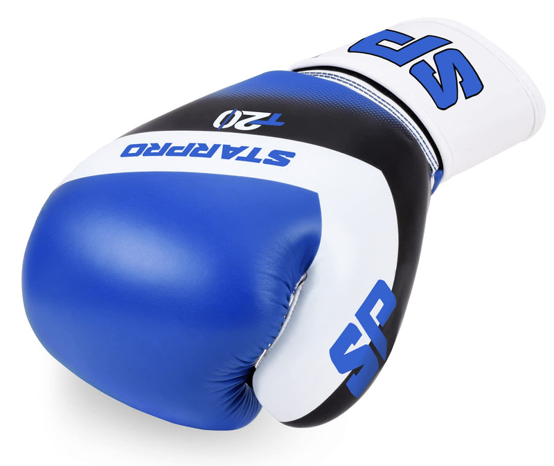 Starpro Boxing Gloves with Wrist Support & Protection Sparring Training Bag Gloves for Men & Women 8oz 10oz 12oz 14oz 16oz Blue