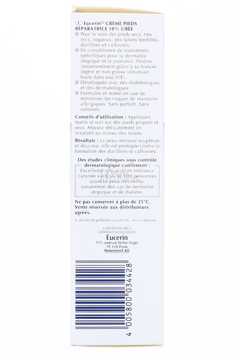 Eucerin UreaRepair Plus Foot Cream 10% Urea 100ml - BeesActive Australia
