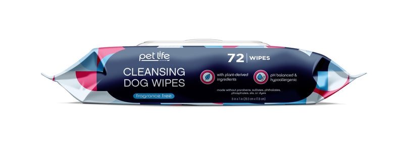 Pet Life Unlimited Pet Wipes for Dogs, Dog Cleaning Wipes - Plant-Based Dog Wipes with Moisturizing Aloe Leaf & Calendula - Made in The USA - Fragrance Free Dog Grooming Wipes - 72ct (Pack of 1) 72 Count (Pack of 1) - PawsPlanet Australia